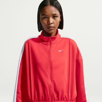 Nike Womens Nike Sportswear Track Jacket in Red | IM7444-696