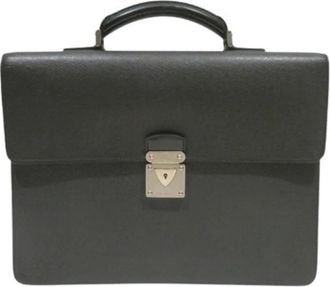 Louis Vuitton Pre-owned Vintage Aktetas - Heren - Vintage Handtas - Zwart - ONE Size - Leer - Vintage
