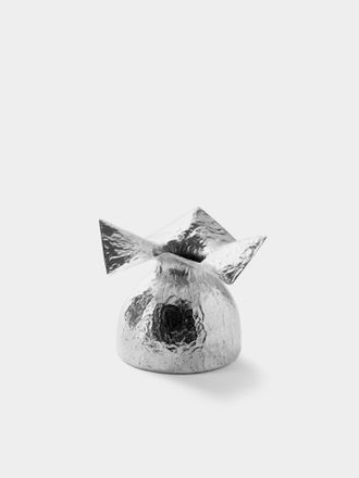 San Lorenzo 1993 Afra and Tobia Scarpa Cartoccio Sterling Silver Vase (4.5in/11cm)