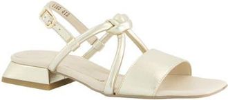 Paul Green Dream Square Toe Slingback Sandal in Platino Metallic Future at Nordstrom, Size 10.5Us