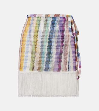 Missoni Fringed beach cover-up