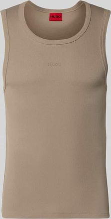 HUGO BOSS Slim Fit Tank Top aus Baumwoll-Mix Modell DAPOTA in Hellbraun, Gr&ouml;&szlig;e XXL
