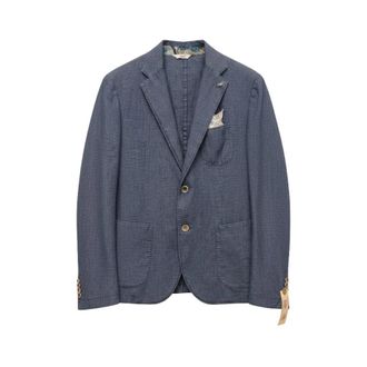 Bob Heren, Jassen, Blauw, Maat: 2XL Katoen