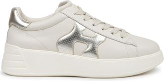 Hogan White Color Block Sneakers