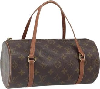 Louis Vuitton Pre-owned Canvas Handtas - Dames - Vintage Handtas - Bruin - ONE Size - Vintage