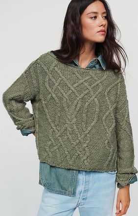 Pilcro Kirby Cable Knit Sweater
