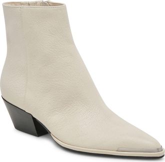 Dolce Vita Nonah Pointed Toe Bootie in Ivory Leather at Nordstrom Rack, Size 7.5