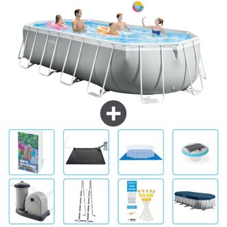 Intex Piscina Prism Frame Oval - 610x305x122 Cm - 9-piezas S598
