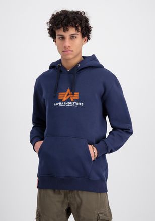 Alpha Industries Hoodie ALPHA INDUSTRIES Basic Hoodie BL Rubber, Herren, Gr. XS, blau (ultra navy), Obermaterial: 80% Baumwolle, 20% Polyester, regular fit, Sweatshirt