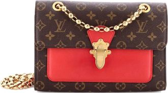 Louis Vuitton Victoire Handbag Monogram Canvas and Leather shoulder bag - Rood