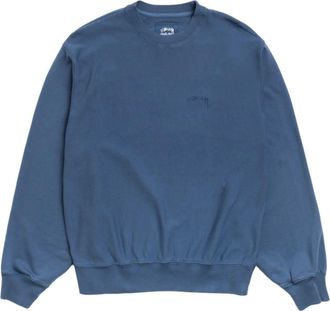 St&uuml;ssy Lightweight Terry Crew Blue 118611-BLUE