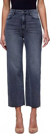 Hidden Jeans High Rise Cropped Classic Straight Jean In Grey Wash