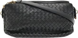 Bottega Veneta Pre-owned Pochette Schoudertas - Dames - Vintage Schoudertas - Zwart - ONE Size - Leer - Vintage