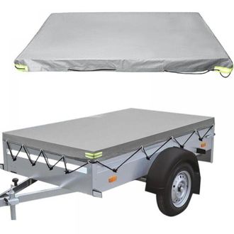 OEM Lona Plana Para Remolque - 214x122x10cm - 420d - Resistente Al Polvo - Para Remolques De Hasta 750 Kg - Gris