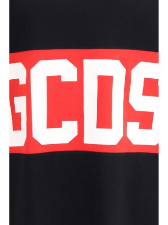 GCDS Logo-Band Crew Neck Tank Top - Black