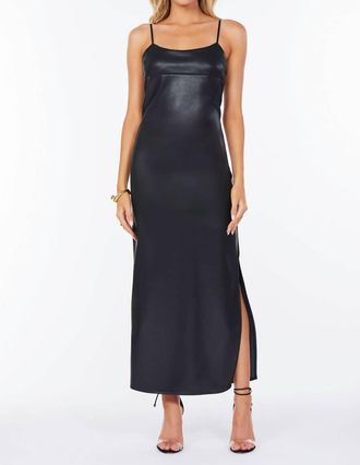 Bishop + Young Tyler Faux Leather Midi Dress In Black