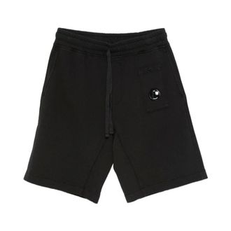 C.P. Company Casual Shorts, male, Black, Size: XL Cotton Jogging Bermuda