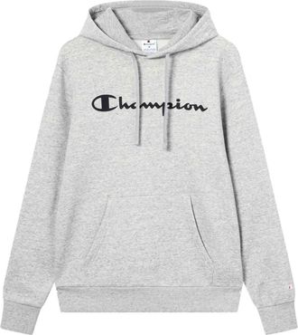 Champion Big Printed Logo Hoodie - Heren - Hoodies - Grijs - 2XL - Hoodies & sweatvesten