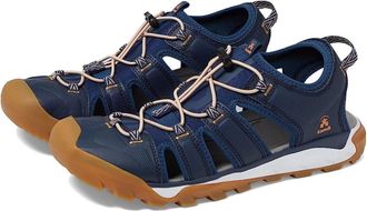 kamik Womens Kamik Syros Sandals US Size Navy Blue Closed Toe Bungee Lace HTAT162