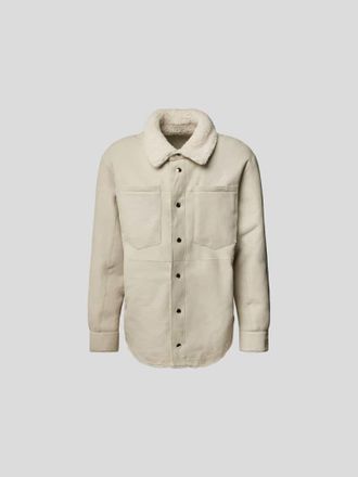 Iro Lederjacke aus reinem Lammleder in Offwhite, Gr&ouml;&szlig;e M