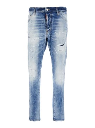 Dsquared2 Blue Slim Fit Distressed Jeans
