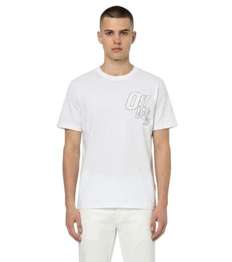 Off-white White Logo Crew Neck T-Shirt