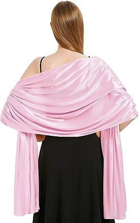 Foulard Satin Heekpek - Écharpe Femme Élégante 70x200cm - Pour Mariage, Soirée - Multifonction - Cadeau Chic