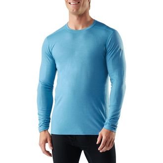 Smartwool Classic All-Season Merino Wool Blend Long Sleeve T-Shirt in Mineral Blue at Nordstrom, Size Xx-Large