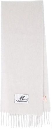 Marni Geborstelde Alpaca Sjaal - Dames - Wintersjaals - Grijs - ONE Size - Accessoires