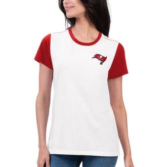 G-III 4Her by Carl Banks Womens G-III 4Her by Carl Banks White/Red Tampa Bay Buccaneers Fashion Illustration T-Shirt at Nordstrom, Size Xx-Large