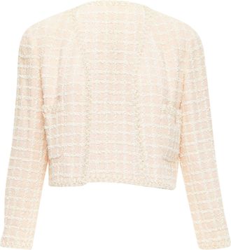 Chanel cotton tweed cropped jacket