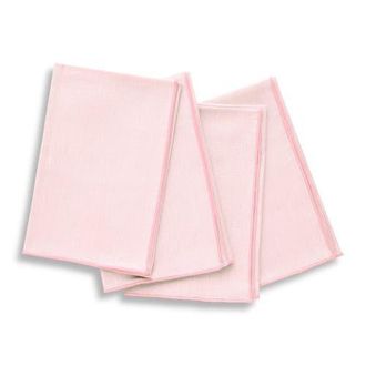 Solino Home Linen Dinner Napkins - Bianca Merrow Stitch, 20 x 20 in Pink at Nordstrom, Size Large