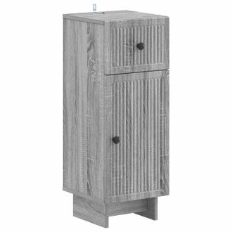 vidaXL Armario De Almacenamiento Para Ba&ntilde;o Ede Sonoma Gris Vidaxl