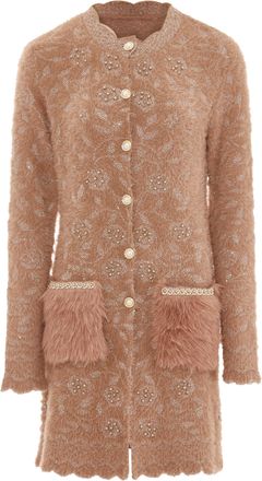 Faina Vest Dames Donkerroze ros&eacute;goud