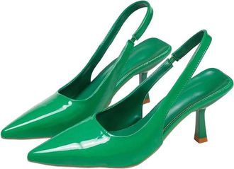 Generic Women Pointed Toe High Heel Sandals Spring Elegant Holiday Party Slip On Dress Shoes