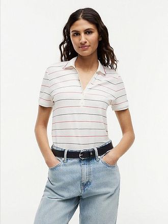 Tommy Hilfiger Polo de cuello Henley de corte regular en piqu&eacute;