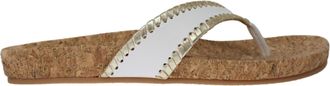 Jack Rogers Thelma Comfort Flip Flop White / Platinum 111221SA13-112 Womens