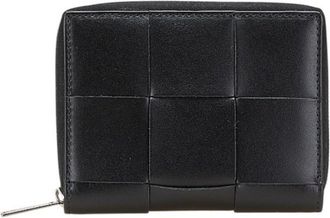 Bottega Veneta Black Leather Wallet (Bi-Fold) (Pre-Owned)