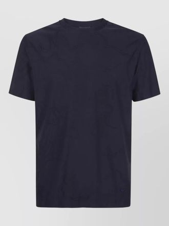 Emporio Armani short sleeve crew neck embroidered t shirt