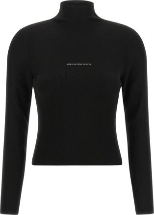 Alexander Wang Turtleneck Trui - Dames - Coltruien - Zwart - M - Truien & Vesten