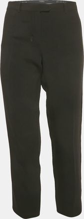 Max Mara Smax Mara Black Crepe Blend Formal Trousers