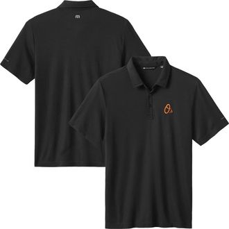 Travis Mathew Mens TravisMathew Black Baltimore Orioles Playoff Pitch Tri-Blend Polo at Nordstrom, Size Xx-Large