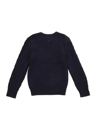 Polo Ralph Lauren Boys Sweater Cable-Knit Blue Cotton Tops Top