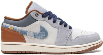 Nike Jordan Air Jordan 1 Repaired Denim sneakers - men - Rubber/Leather/Fabric - 9 - White