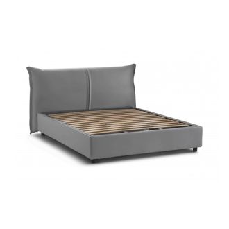 Talamo Italia Talamo Italia - Cama Matrimonial Cesira, Cama Contenedor Con Revestimiento De Tela, 100% Made In Italy, Apertura Frontal, Adecuado Para Colch&oacute;n Cm 160