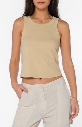 Velvet Heart Weston Ribbed Tank in Pale Khaki at Nordstrom Rack, Size X-Small
