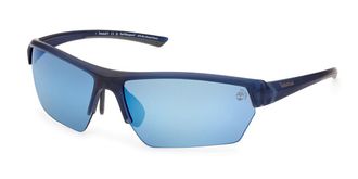 Timberland TB9294 Polarized 91D Mens Sunglasses Blue Size 72
