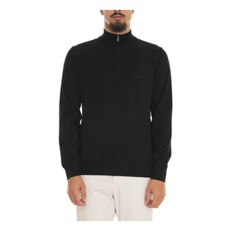 HUGO BOSS Truien & Vesten, Heren, Zwart, 2Xl, Katoen, Stijlvolle Gebreide Trui