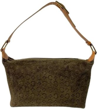 Celine Pre-owned Shoulder Bags, female, Green, Size: ONE SIZE Pre-owned Vintage Shoulder Bag