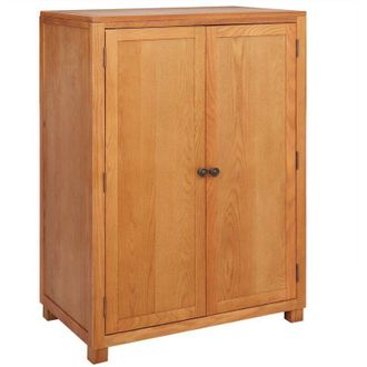 vidaXL Wardrobe with Storage with Door Brown Engineered wood vidaXL